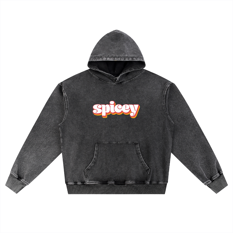 Spicey Vintage Logo Oversized Hoodie