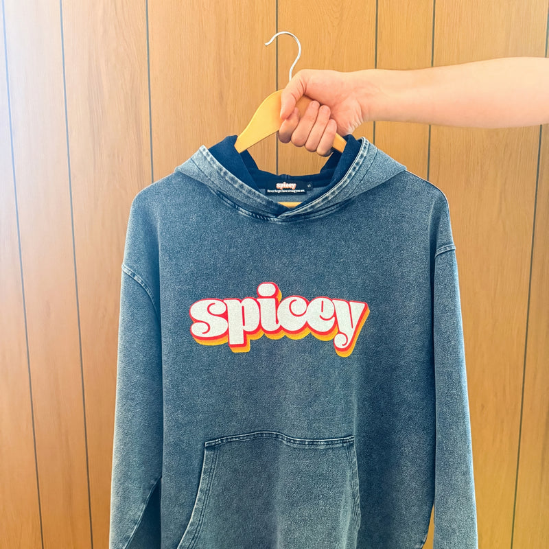 Spicey Vintage Logo Oversized Hoodie