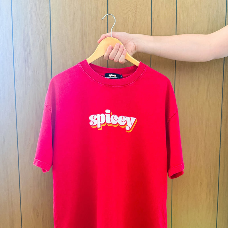 Spicey Vintage Logo Oversized T-Shirt
